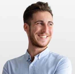 a man with a smile